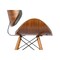 Armen Living Cassie Mid-Century Dining Chair in Walnut Wood and Gray Faux Leather LCCASIWAGRAY - alternate 4